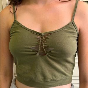 DIY Tie design crop top